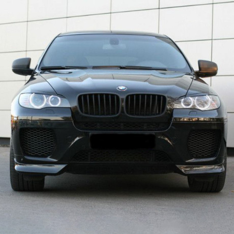Клыки на передний бампер "GT" для BMW X6 купить недорого с доставкой в Ленинск-Кузнецкий