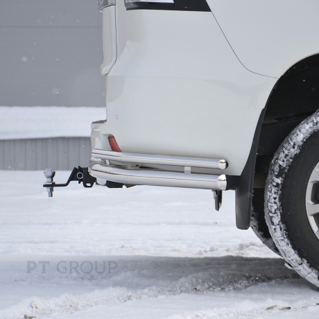 ТСУ /съемный квадрат/ с НЕРЖ накладкой TOYOTA LAND CRUISER Prado 150 2009-/ LC Prado 120 2002-2009/ LEXUS GX 460 2010-2013 купить недорого с доставкой в Ленинск-Кузнецкий