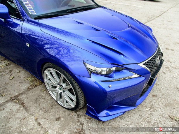 Клыки (накладки) переднего бампера "F-Sport" для Lexus IS III (2013-2016) купить недорого с доставкой в Ленинск-Кузнецкий