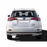 Защита заднего бампера «Уголки двойные» (d51/40) для Toyota RAV4 рестайлинг, (2015-н.в.)(Окрашенное) купить недорого с доставкой в Ленинск-Кузнецкий