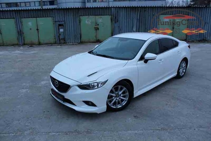 Капот "SkyActivSport" var №2 (с прорезанными жабрами) для Mazda 6 (2013-н.в.) купить недорого с доставкой в Ленинск-Кузнецкий