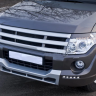 Накладка (юбка) переднего бампера "Broomer Design" (Без ДХЛ) для Mitsubishi Pajero IV (2006-2015) купить недорого с доставкой в Ленинск-Кузнецкий