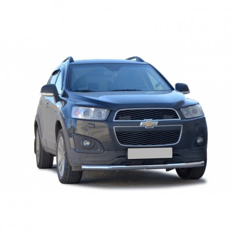 Защита переднего бампера «Труба» (d63,5) для Chevrolet Captiva (2011-2013)(Окрашенное) купить недорого с доставкой в Ленинск-Кузнецкий
