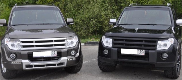 Решетка радиатора "Broomer Design" var №2 для Mitsubishi Pajero 4 (2006-2015) купить недорого с доставкой в Ленинск-Кузнецкий