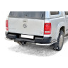 Защита заднего бампера «Уголки двойные» (d63,5) для Volkswagen Amarok (2010-2016)(Нерж. Сталь) купить недорого с доставкой в Ленинск-Кузнецкий