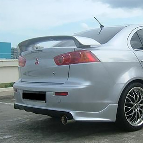 Накладка (юбка) заднего бампера "Zodiak" var №1 для Mitsubishi Lancer X (2007-2016) купить недорого с доставкой в Ленинск-Кузнецкий