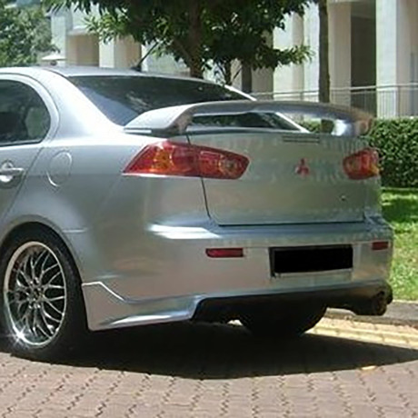 Накладка (юбка) заднего бампера "Zodiak" var №1 для Mitsubishi Lancer X (2007-2016) купить недорого с доставкой в Ленинск-Кузнецкий
