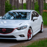 Капот "SkyActivSport" var №1 (с глухими жабрами) для Mazda 6 (2013-н.в.) купить недорого с доставкой в Ленинск-Кузнецкий