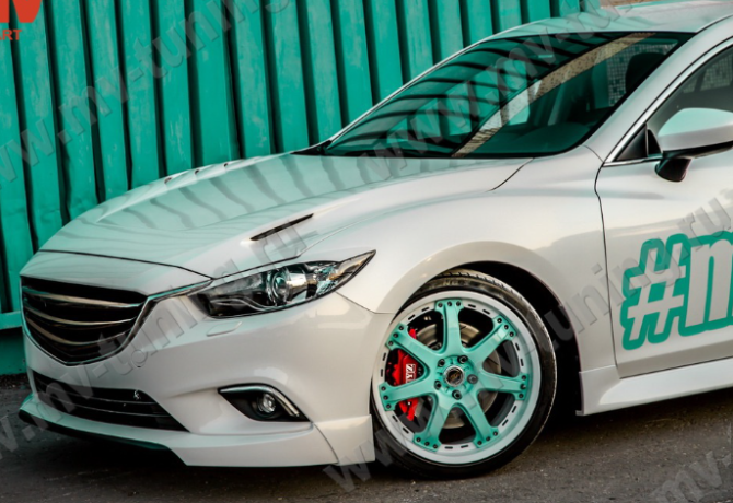 Капот "SkyActivSport" var №1 (с глухими жабрами) для Mazda 6 (2013-н.в.) купить недорого с доставкой в Ленинск-Кузнецкий