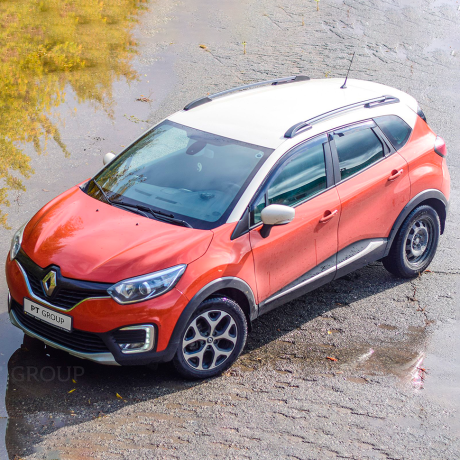 Рейлинги (Серебристый Муар) RENAULT Kaptur (2016-н.в.) купить недорого с доставкой в Ленинск-Кузнецкий