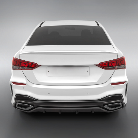 Бампер задний "Quant" для Hyundai Solaris (2017-2020) купить недорого с доставкой в Ленинск-Кузнецкий