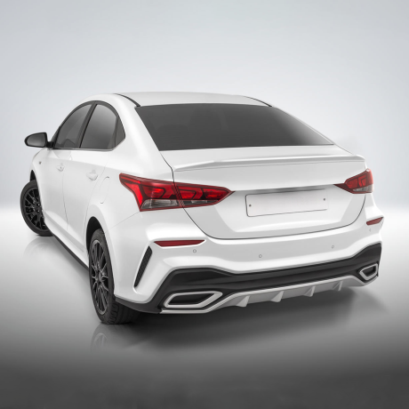 Бампер задний "Quant" для Hyundai Solaris (2017-2020) купить недорого с доставкой в Ленинск-Кузнецкий
