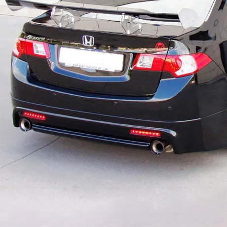 Накладка (юбка) заднего бампера "Mugen Style" для Honda Accord VIII (2008-2013) купить недорого с доставкой в Ленинск-Кузнецкий