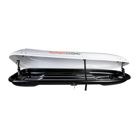 Автобокс YUAGO Cosmo 210 (тиснение) (EuroLock), белый, 485л купить недорого с доставкой в Ленинск-Кузнецкий