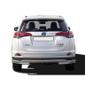 Защита заднего бампера «Уголки двойные» (d51/40) для Toyota RAV4 рестайлинг, (2015-н.в.)(Нерж. Сталь) купить недорого с доставкой в Ленинск-Кузнецкий