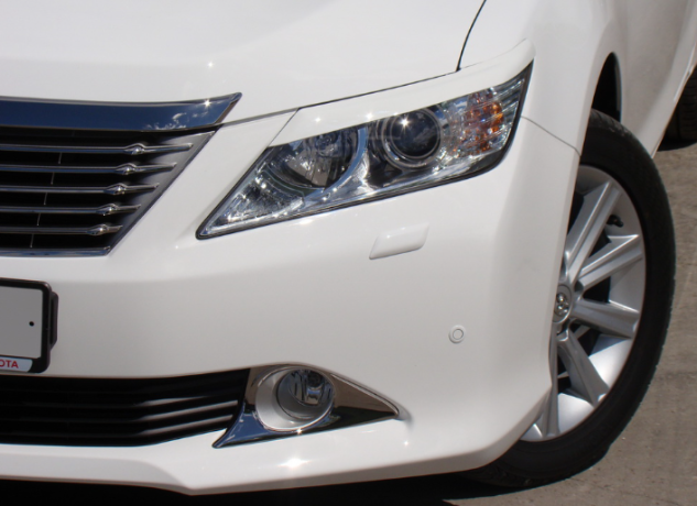 Накладки на фары (реснички) для Toyota Camry XV50 (2012-2014) купить недорого с доставкой в Ленинск-Кузнецкий