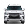 Защита переднего бампера двойная d63/63мм (НПС) LEXUS 450D (2015-н.в.) купить недорого с доставкой в Ленинск-Кузнецкий