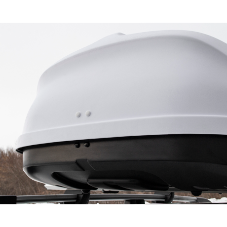 Бокс-багажник на крышу аэродинамический White "Turino Compact" купить недорого с доставкой в Ленинск-Кузнецкий