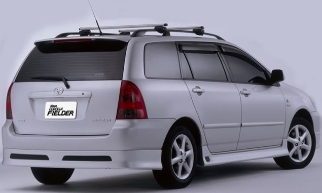 Накладка на задний бампер (сток) Toyota Corolla (120, 121 Fielder) купить недорого с доставкой в Ленинск-Кузнецкий